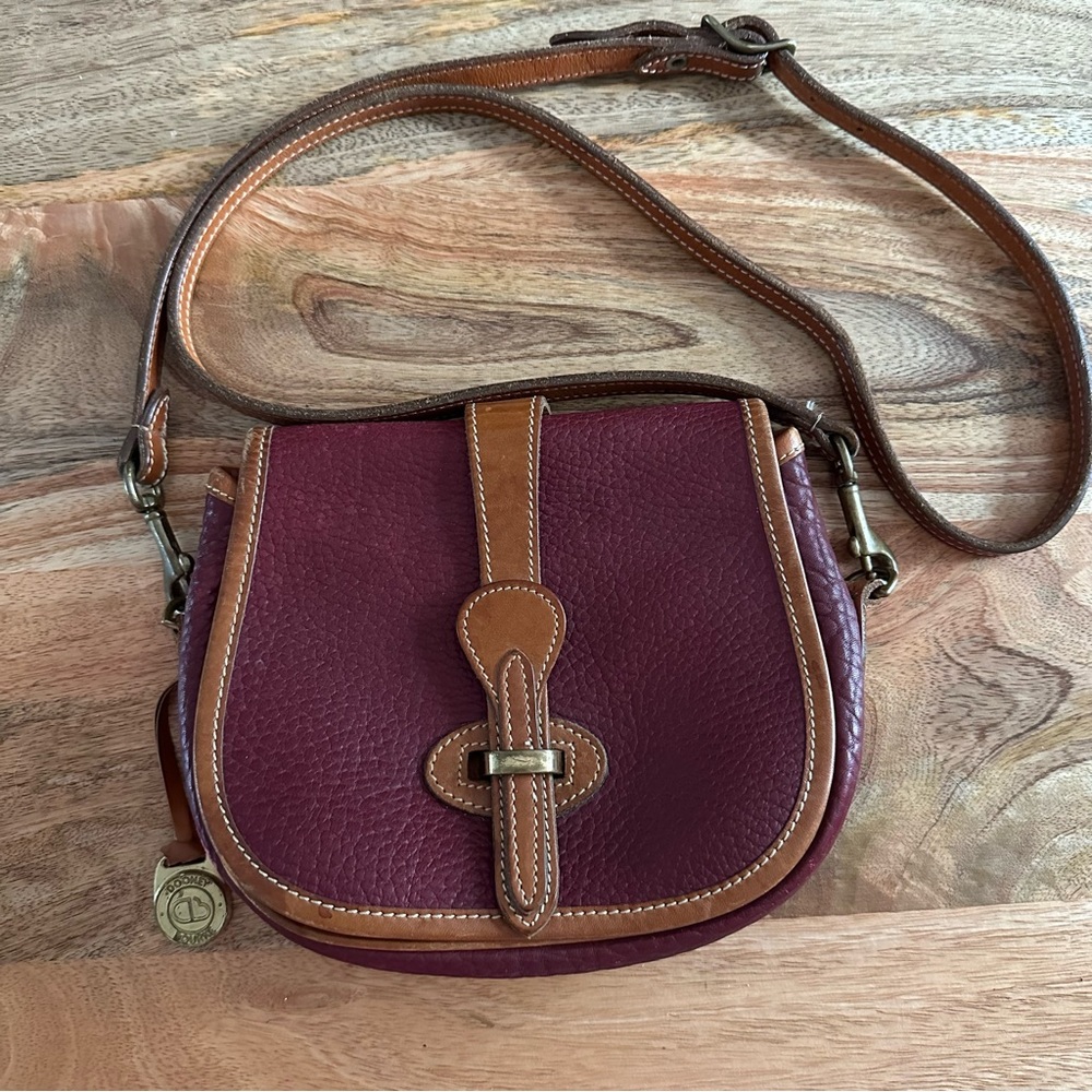 Vintage Dooney and Bourke Cross Body Bag Burgundy